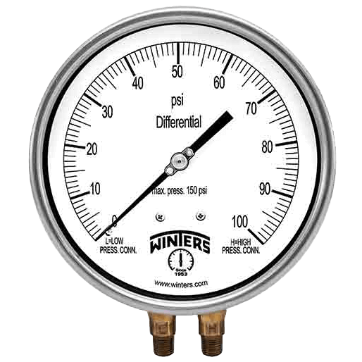 Winters Instruments Differential Pressure Gauge, PDT